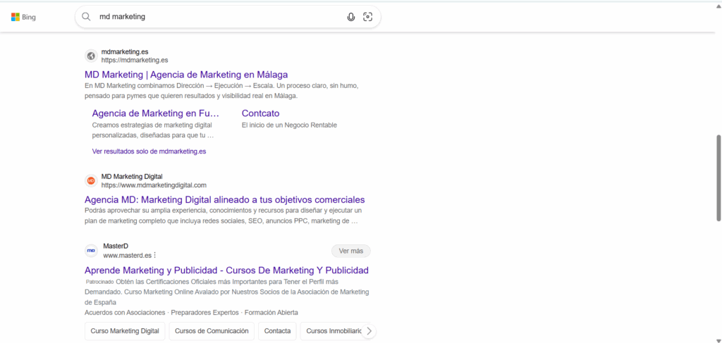 serps de bing