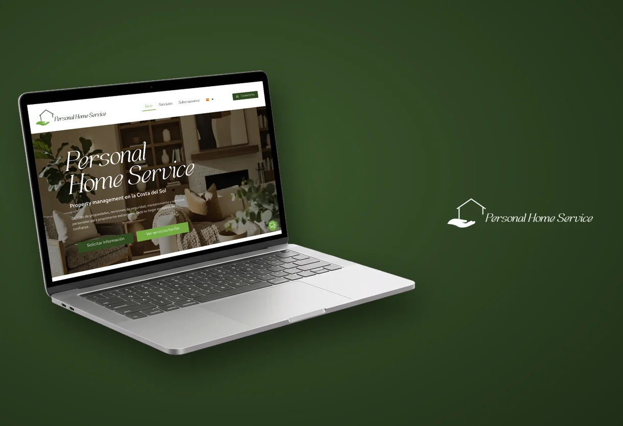 Web multiidioma de Personal Home Service, empresa de servicios para el hogar en la Costa del Sol